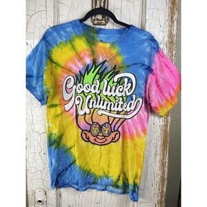 Trolls Good Luck Unlimited Shirt Size Medium Tie Dye Good Luck Trolls Mushrooms